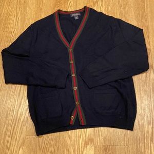 Brooks Brothers Men’s Extra Fine Italian Merino Wool Large Cardigan